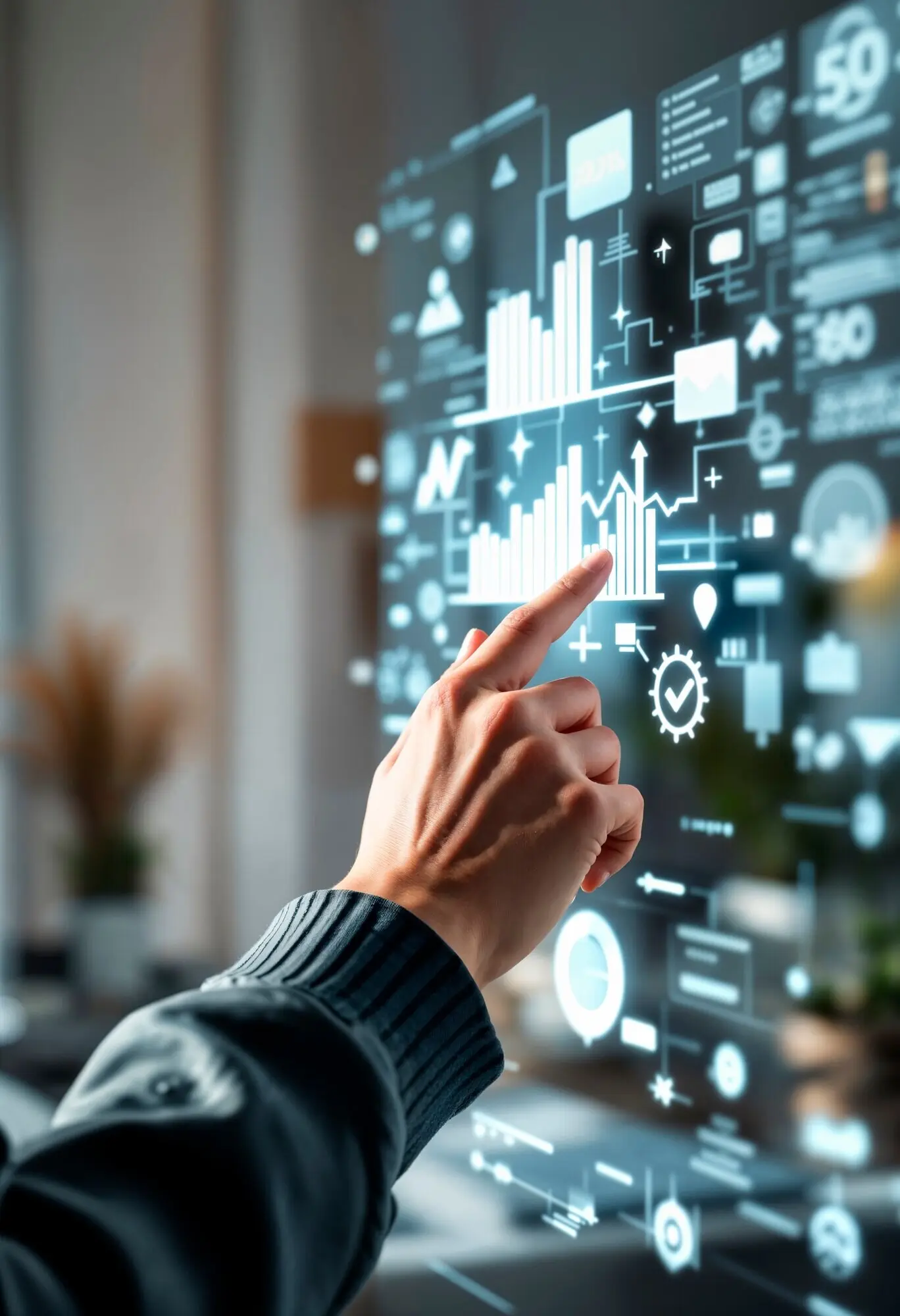 A technology concept featuring a futuristic element